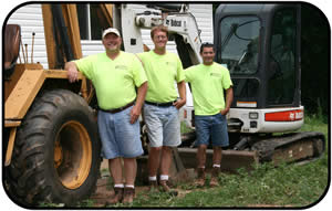 Country Contracting Waterline Installation Team